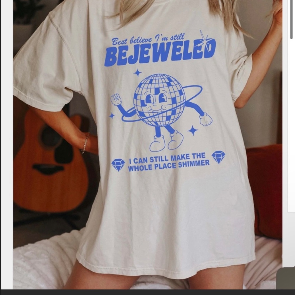 Bejeweled Oversized Tee